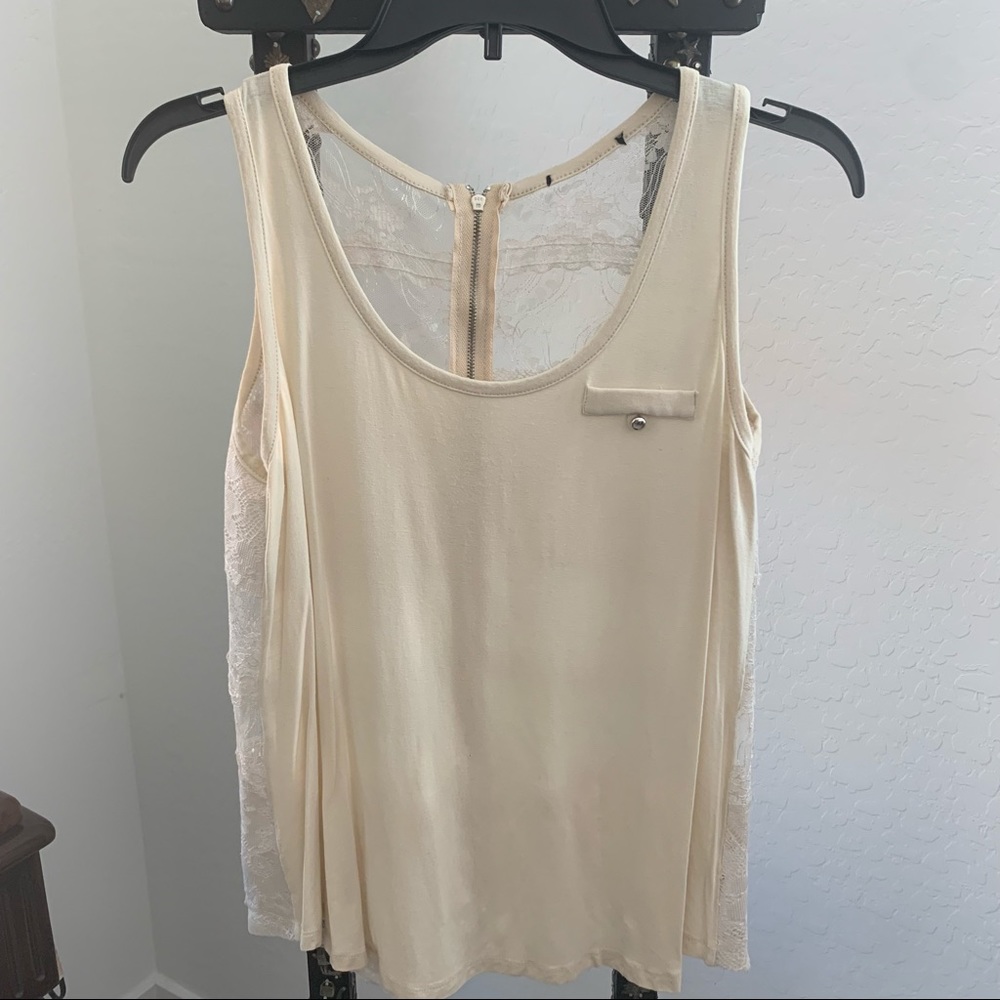 Lace Back Tank Top